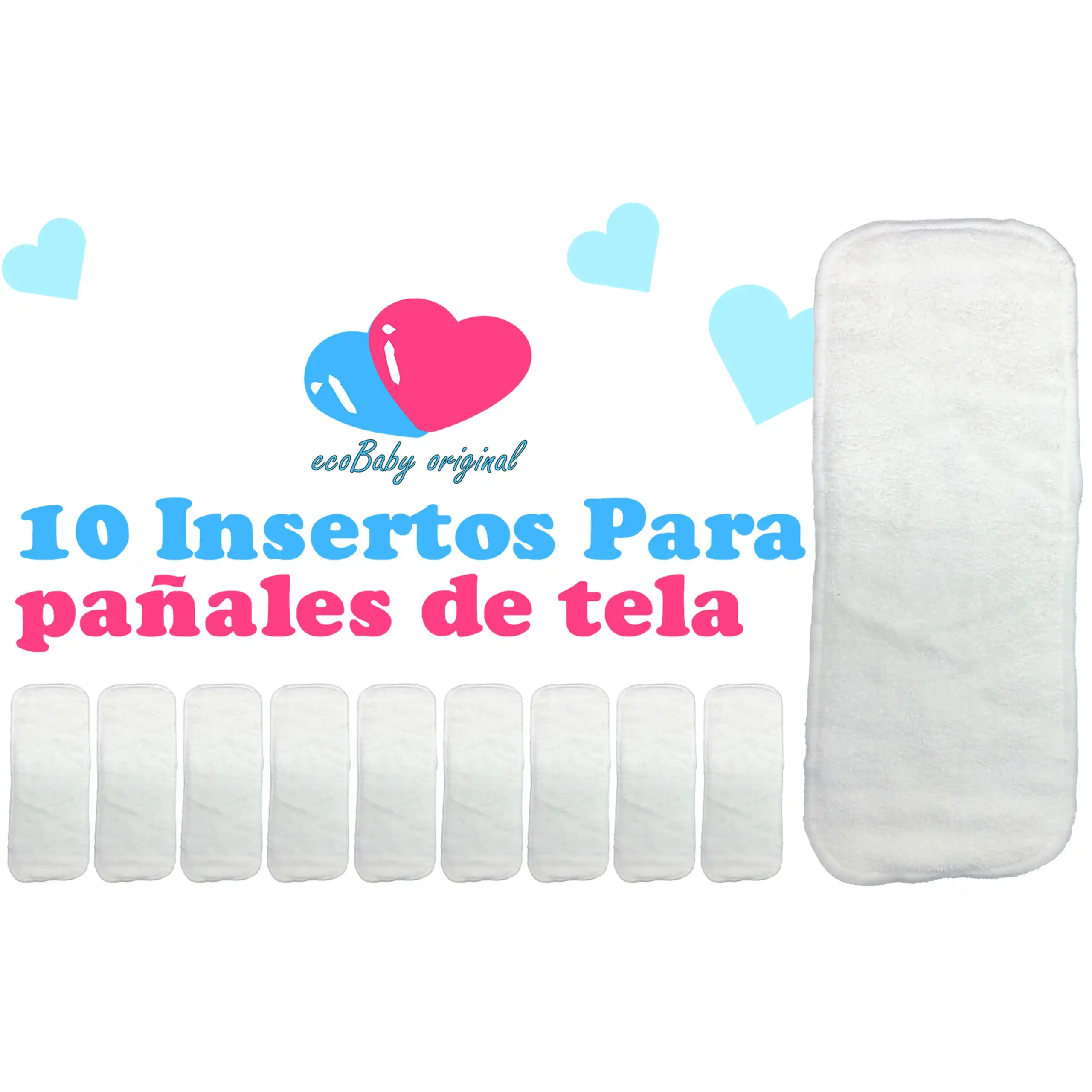 Pañal Ecológico de Tela Doble Barrera con Insertos Nocturnos de Bambú Charcoal. - Image 5