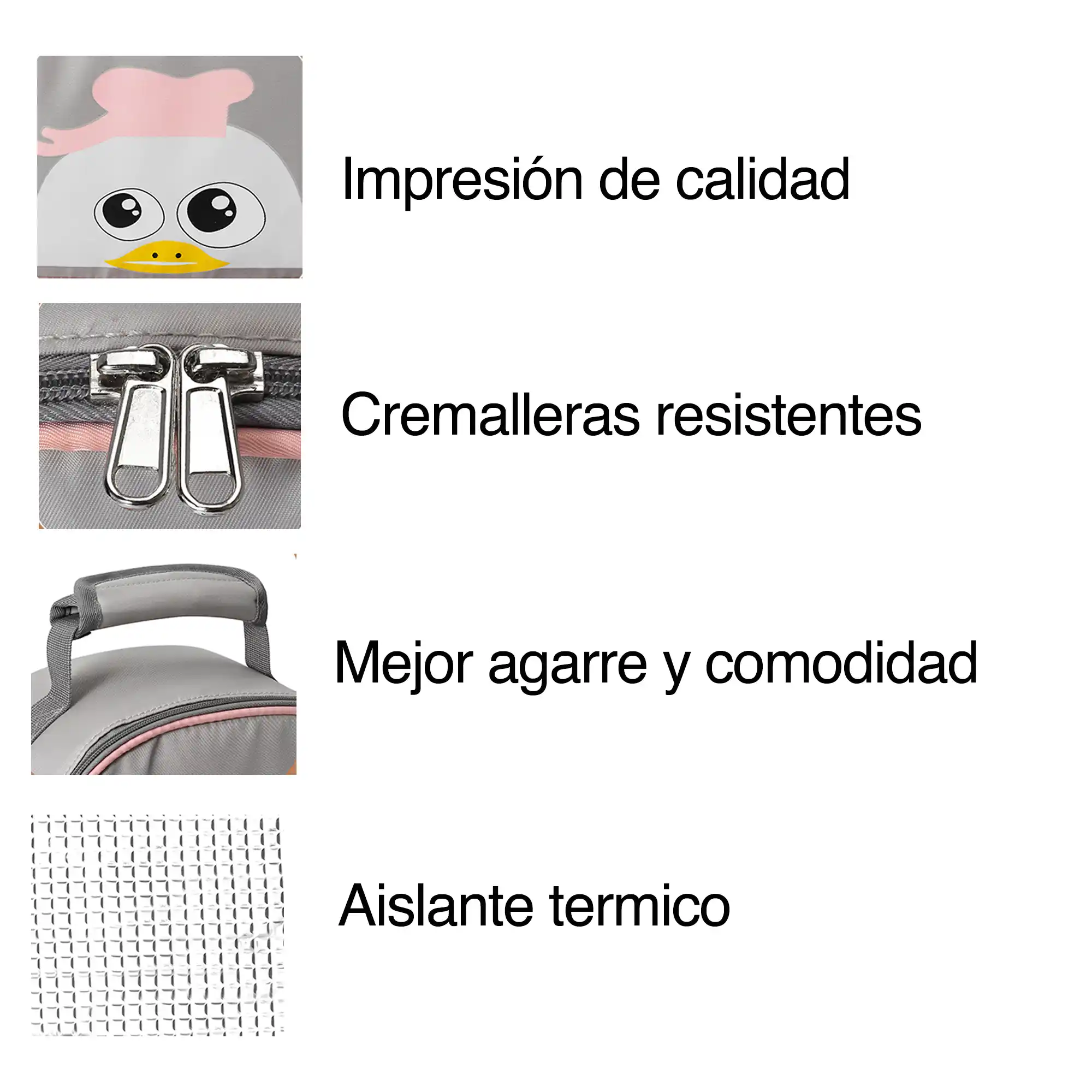 Mochila Porta Biberones Térmica Pato Turquesa - Image 5