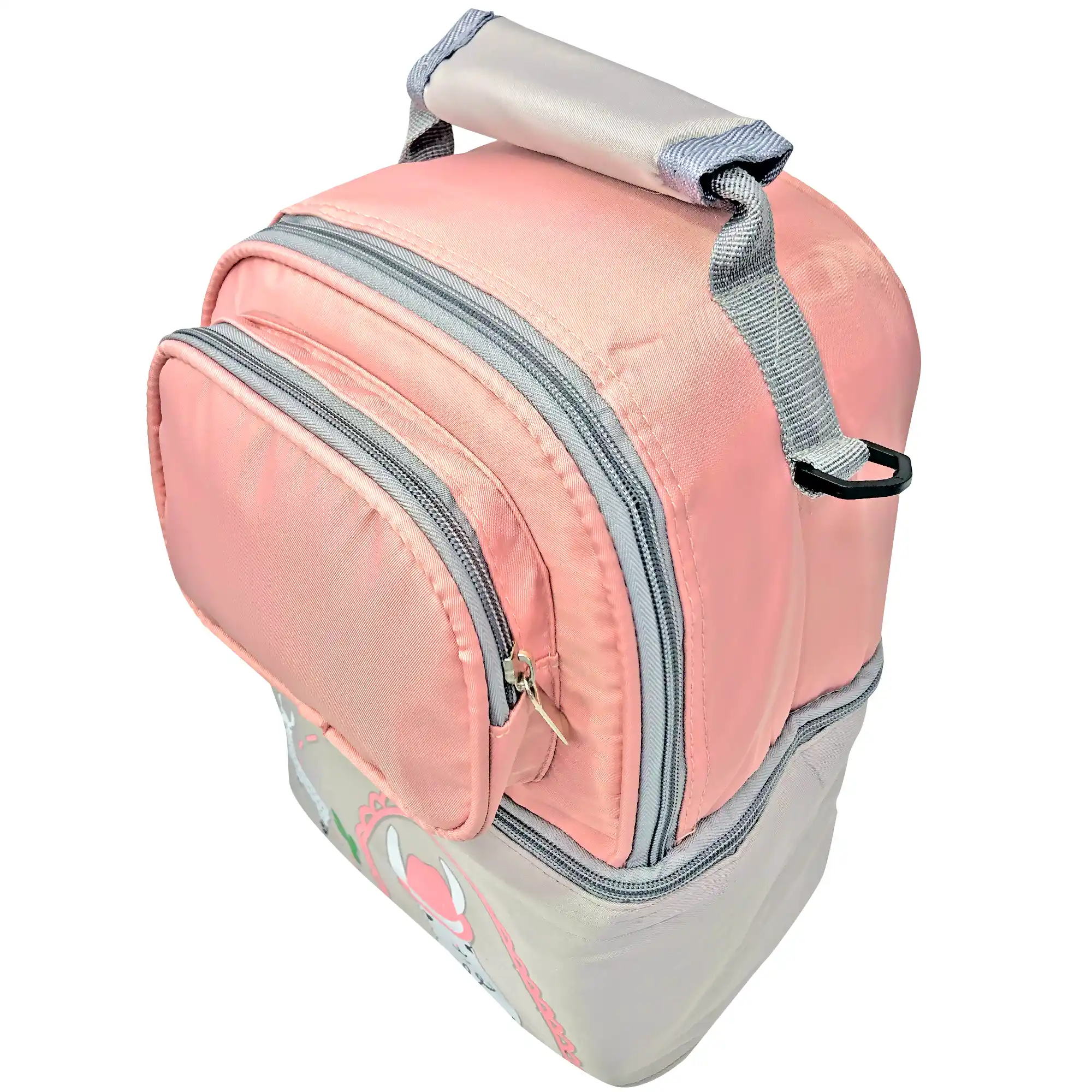 Lonchera Porta Biberones Térmica Impermeable Llama Rosa - Image 3