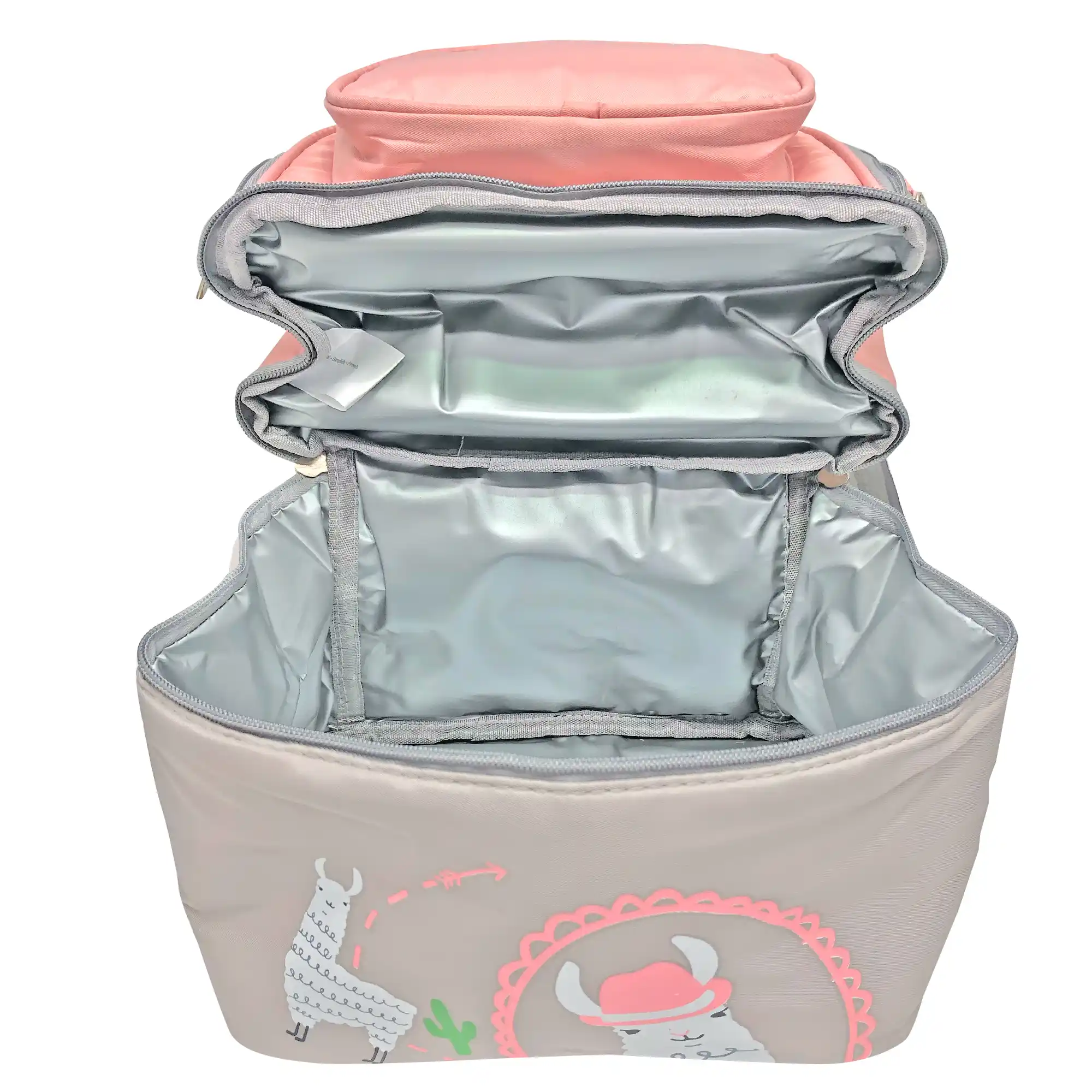 Lonchera Porta Biberones Térmica Impermeable Llama Rosa - Image 4