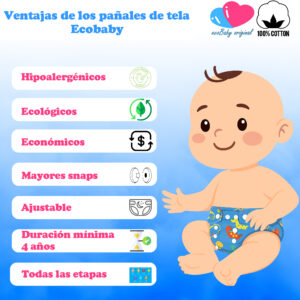 Ventajas de los pañales de tela